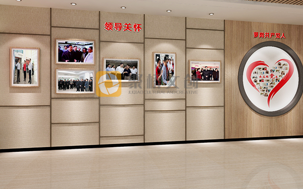 紅色文化展廳設計效果圖，常見功能區域劃分