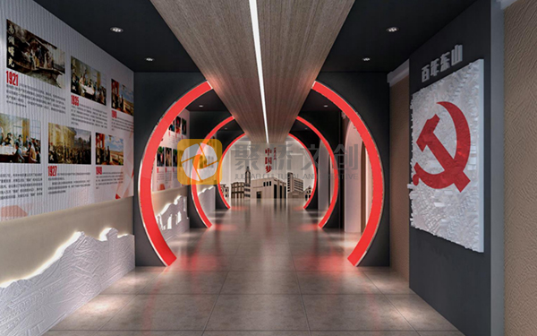 紅色主題長廊設計